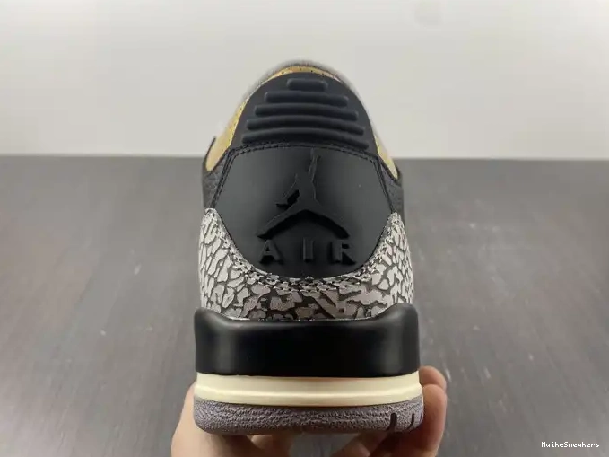 MaikeSneakers WMNS Black Jordan Air Gold CK9246-067 3 0606